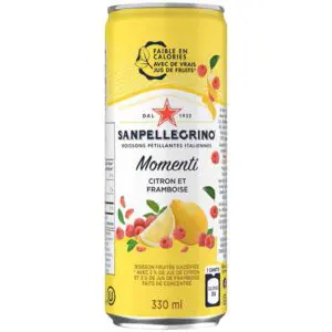 S.PELLEGRINO® Sparkling Momenti Citron Framboise Pack 6 CAN 33cl
