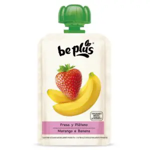 BEPLUS Bolsita de Fresa y Plátano 100g