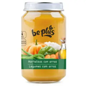 BEPLUS Tarrito hortalizas con arroz 250g