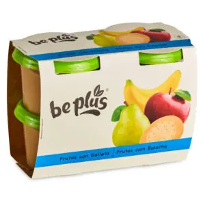 BEPLUS Tarritos de Frutas con Galleta 4x 200g BEPLUS Tarritos de Frutas con Galleta 4x 200g