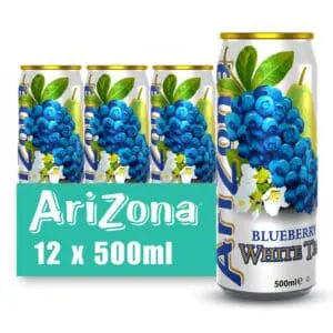ARIZONA® Blueberry White Tea 12x50cl can