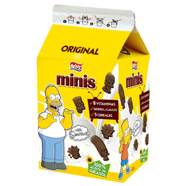 ARLUY® The Simpsons Choco Mini Biscuits Brick 135g
