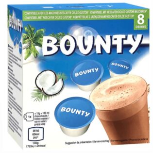 5056357908822 Bounty® Hot Chocolate Pods 8x17g 136g
