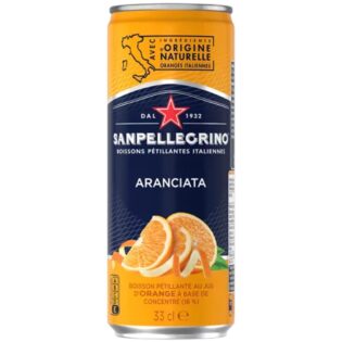 8002270206795 S.PELLEGRINO® Sparkling Water Aranciata Pack-6 Can 33cl