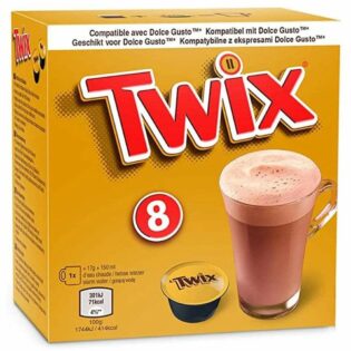 5060402907142 Twix® Hot Chocolate Pods 8x17g 136g