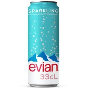 EVIAN® Sparkling Mineral Water can 33cl