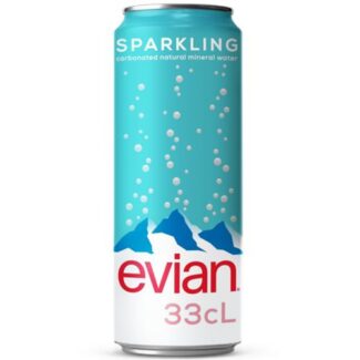 EVIAN® Sparkling Mineral Water can 33cl