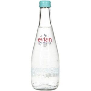 EVIAN® Sparkling Mineral Water glass 33cljpg