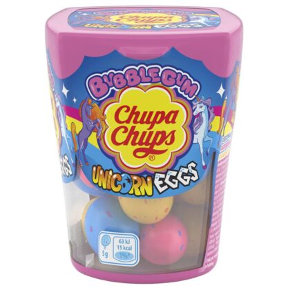 CHUPA CHUPS® Fun Bubblegum Bottles Unicorn Eggs