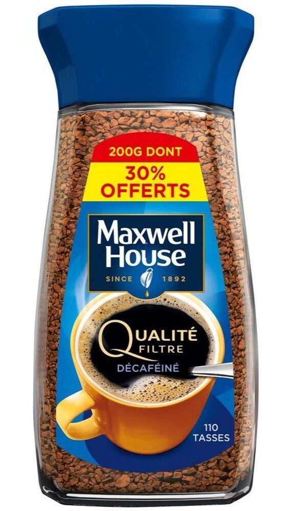 MAXWELL HOUSE Qualité Filtre Decaf 200g