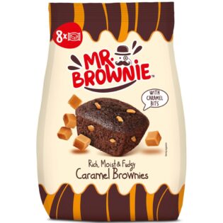 MR. BROWNIE® Chocolate Brownie with Caramel Chips (8x25g) 200g