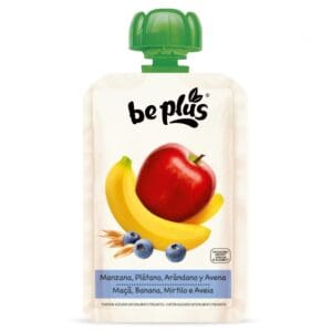 BEPLUS Fruit Pouch Apple Banana Blueberries and Oats 120g