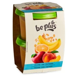 BEPLUS Tarritos de Fruta con Cereales 2x 200g