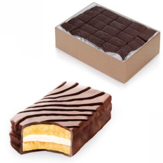 BULK Chocolate Covered Bun filled Cream Food Service