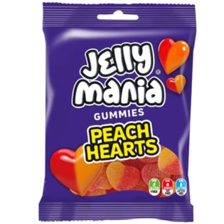 JELLY MANIA® Peach Hearts 100g 8412147570094