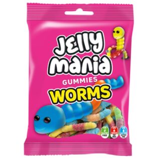 JELLY MANIA® Sour Worms 100g 8412147570162