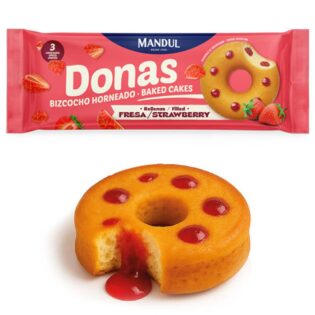 MANDUL® Donas Filled Strawberry Cream 180g