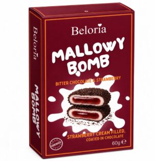 BELORIA® Mallowy Bomb Bitter Chocolate & Strawberry 60g