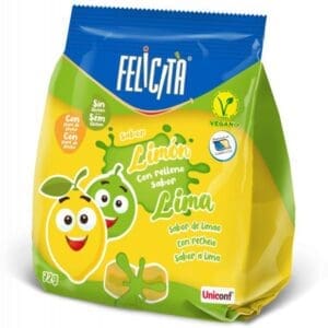 FELICITA® Soft Candies Lemon filled Lime 72g
