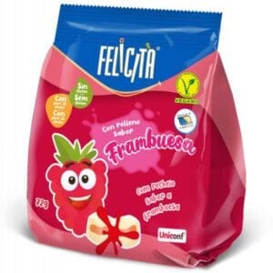 FELICITA® Soft Candies Raspberry filled Raspberry 72g